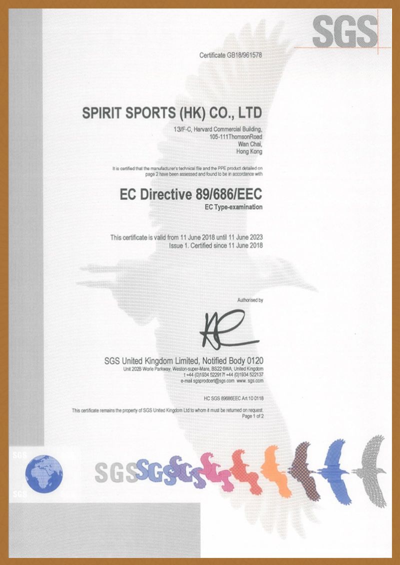 13 SP-B27 EN1078 Certification