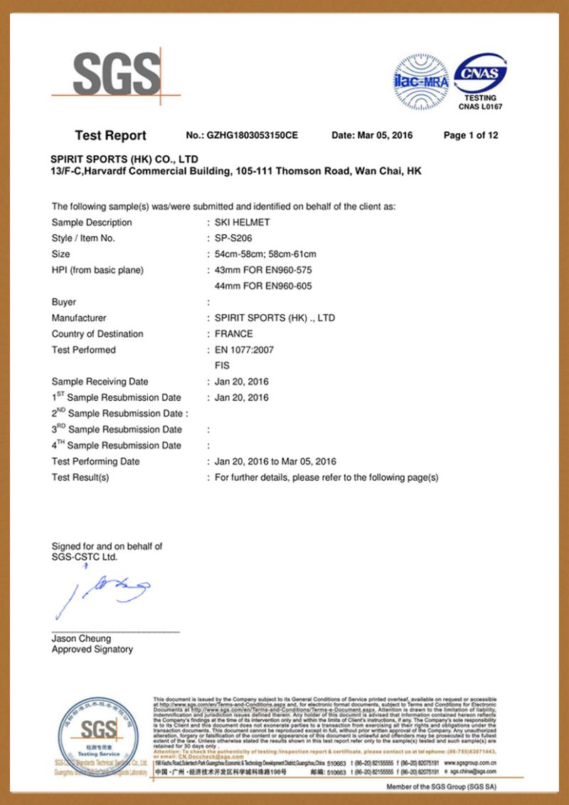9 SP-S206 EN1077 Test Report